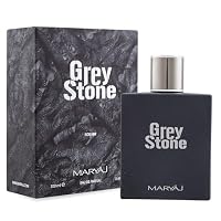 Grey Stone 100ml EDP by Maryaj Perfume For Men - Citrus Woody Fresh Scent - Lemon Sandalwood Patchouli Tonka