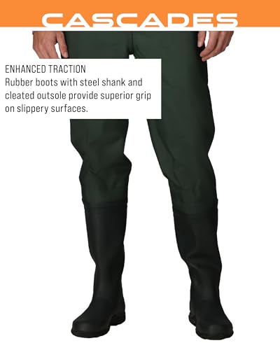 Image of FROGG TOGGS Cascades 2-ply Poly /Rubber Waterproof Fishing Bootfoot Chest Wader for Fishing