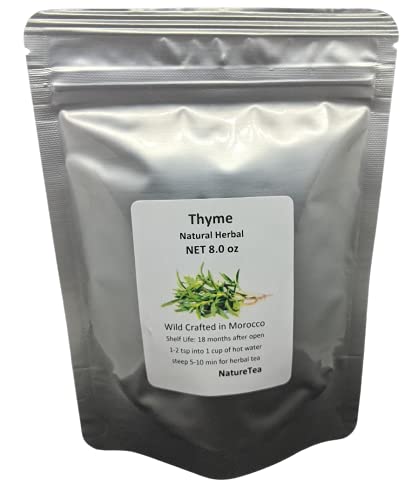 Nature Tea Thyme Leaf Tea - Thymus vulgaris Loose Leaf (2 oz)