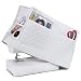 Addicted DEPO Sewing Machine Cover with 3 Convenient Pockets - Protective Quilted Dust Cover Pro - Universal for Most Standard Singer & Brother Machines | Rodi's (White)