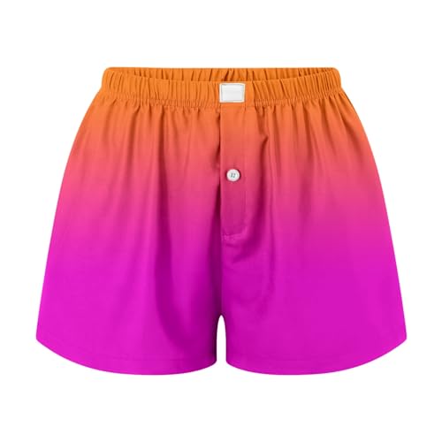 Lainuyoah Shorts femininos confortáveis com ajuste solto, perna longa, shorts de cintura alta, bermu