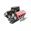 ENGINEDIY TOYAN V8 Engine Modle That Works,1/10 4-Stroke Engine Model for RC Car and Boat Vehicle Engine Model Assembly Kit for Adults to Build (Kit Version)