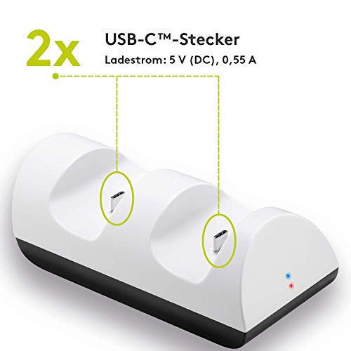 Goobay 52765 PS5 Ladestation für Controller/Ladegerät für 2X DualSense Wireless Controller der Playstation 5 / USB-C - Image 5