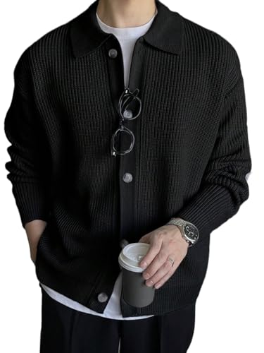 men's pullover sweaters Button-down Collar Cardigan