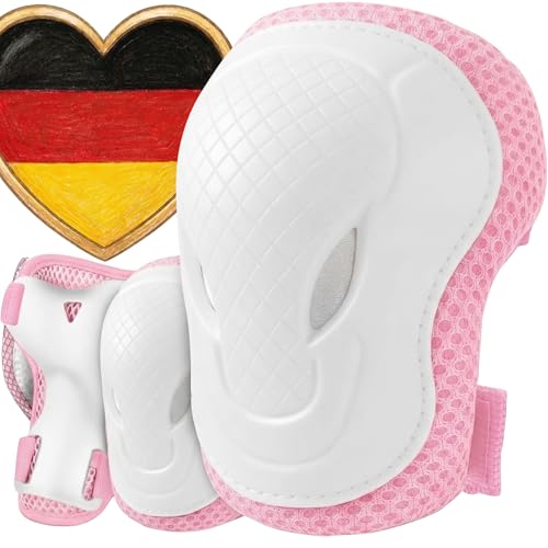 Liebkern Knieschoner Kinder - Ab 2 Jahre - Sicherheitsgeprüft und Komfortabel - Robuste Inliner Schoner - Protektoren Set Kinder - Knie und Ellenbogenschützer Kinder