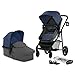 Kinderkraft Carrito Bebé 2 en 1 JULI, Silla de Paseo, Capazo, Plegable, Azul