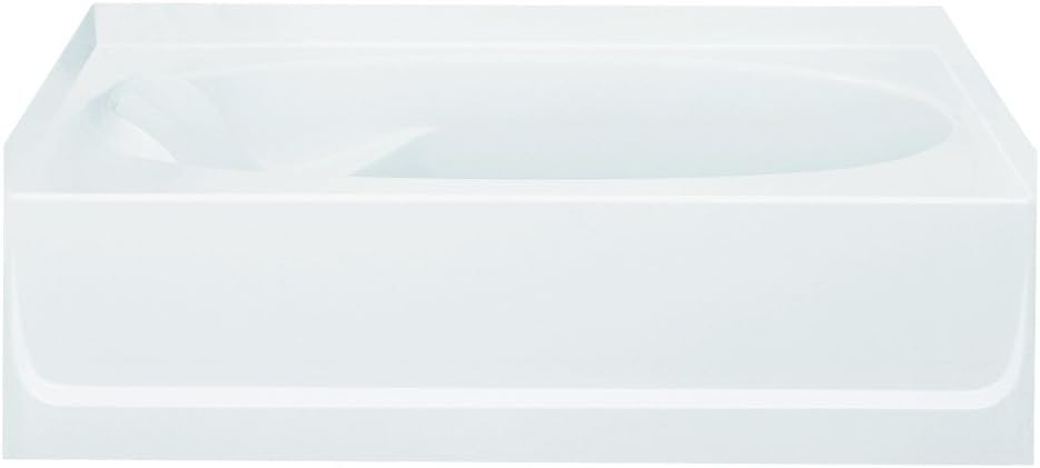 STERLING 71101122-0 Ensemble Bathtub, 60-Inch x 36-Inch x 18.25-Inch, Right-Hand, White