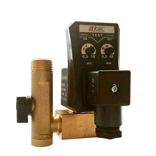 Occus JORC 1/2" Automatic Drain Solenoid Valve with Timer for Air Compressor