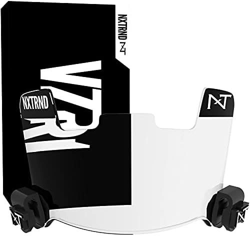 Nxtrnd VZR1 Football Visor, Flat Lens Technology, Fits Adult & Youth Football Helmets (Clear)