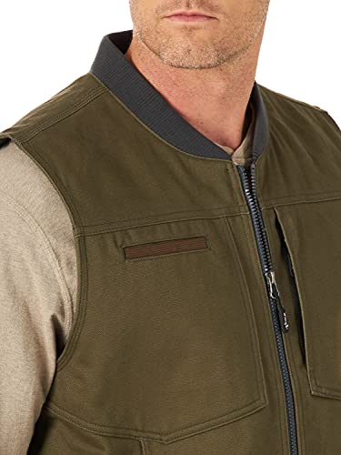 Wrangler Riggs Workwear Men's Tough Layers Work Vest, Loden, Medium #TOP2