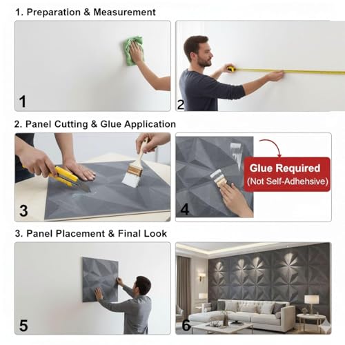 Image of Kayra Decor PVC for Wall Decor - Fluted Design Rustic Wood Color 19.7 inch x 19.7 inch (Pack of 40) - Covers 107.80 Sq. Ft.