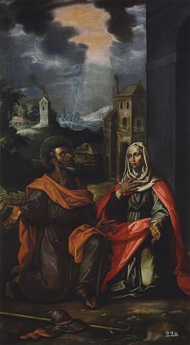 Affiche San Joaquin et Santa Ana de Francisco Pacheco pour créer une galerie d'art chez soi