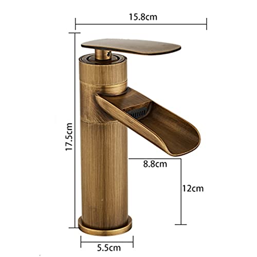 Grifo de cascada negro de diseño sofisticado compatible con lavabo blanco 4