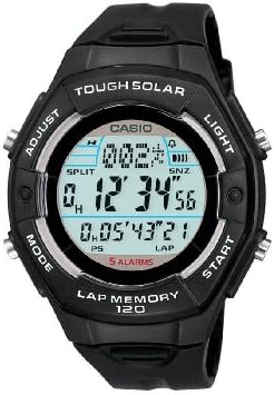Casio Women's LWS200H-1ACF Solar Runners 120-Lap Black Digital Sport Watch