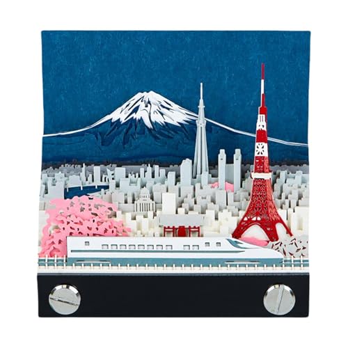 Calendrier de bloc-notes 3D sculpture de montagne en papier 208 g