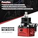 PQY Adjustable Fuel Pressure Regulator Kit 3-70PSI With 6AN Return and 6AN feed Port with AN6-6AN Fuel Line Hoses Connectors (black+red)