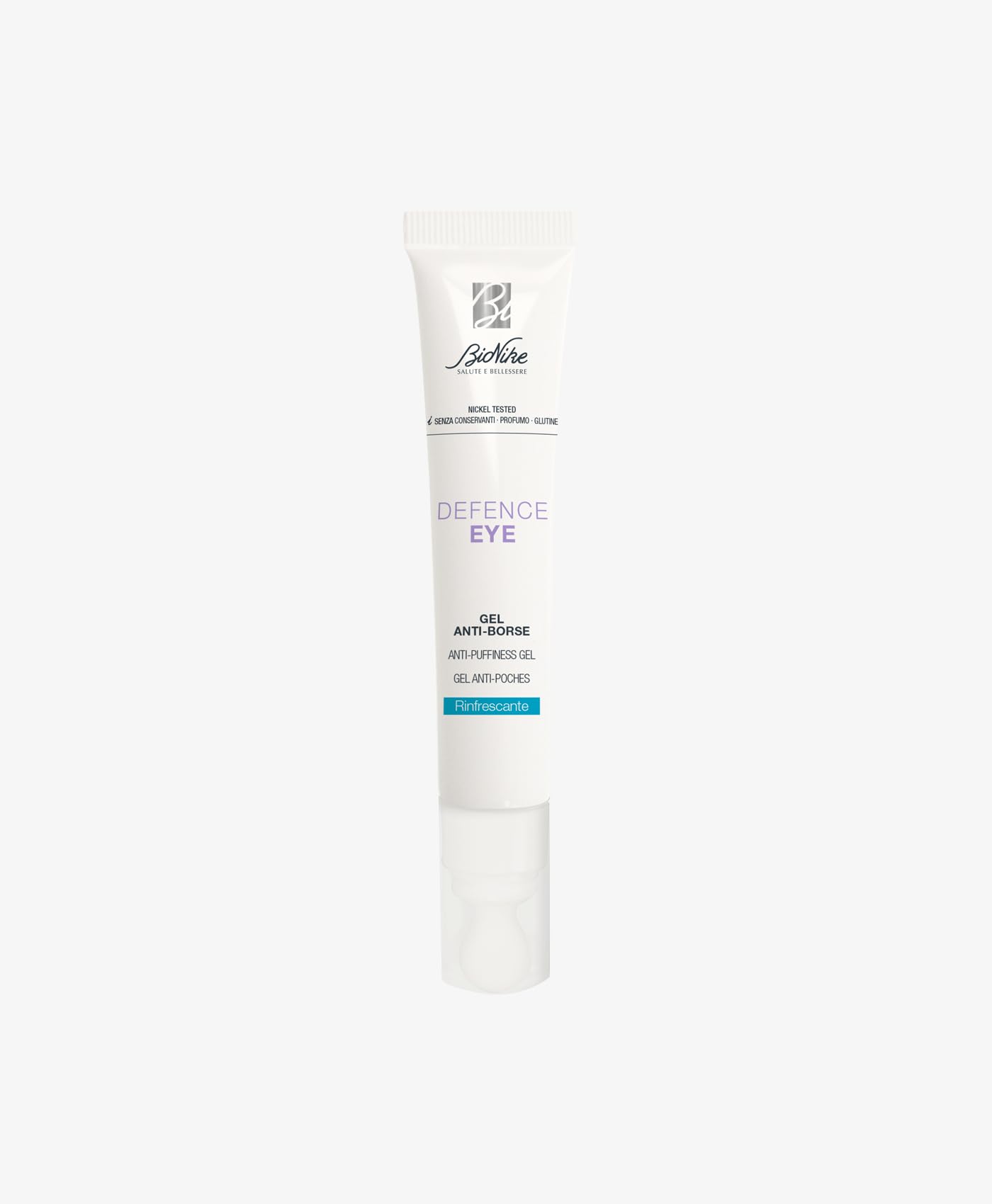 Bionike Defence Eye - Gel Contorno Occhi Antiborse Rinfrescante, per Pelli Sensibili e Intolleranti, Decongestiona e Leviga Riducendo i Gonfiori, Dona Tonicità, 15 ml