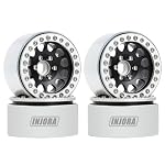 INJORA – INJORA 4PCS 1,9 Beadlock Felgen Metall Räder Felge Set für 1