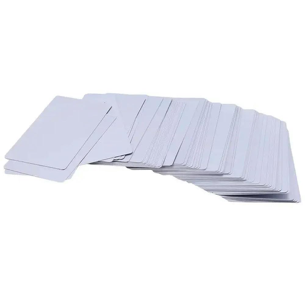 100 Stück Packung Visitenkarten aus Aluminiumlegierung mit lasergravierten Metallrohlingen in 5 Farben – Schwarz, Silber, Gelb, Blau
