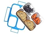 MAGOH Bento Box Leakproof Portion Control Sandwich Packed Divided Lunch Container for Adults Kids