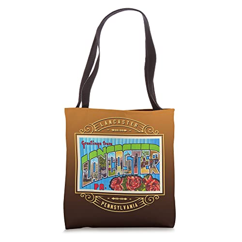 Lancaster Pennsylvania PA Large Letter Postcard Ornate Tote Bag