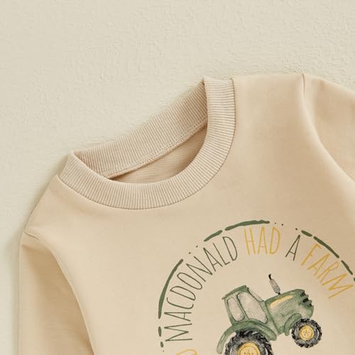 WZTYYDS Baby Boy Clothes Funny Letter Long Sleeve Sweatshirt Pullover Tops Joggers Pants Set Toddler Fall Winter Outfits4