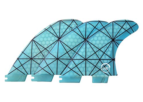 Liquida FCS 2 System Fat Platija Aletas G5 de fibra de vidrio mediana (azul)