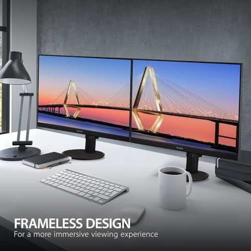 Image of ViewSonic VA2747-MHJ 27 Inch Full HD 1080p Monitor with Advanced Ergonomics, FreeSync, 100Hz, Ultra-Thin Bezel, Eye Care, HDMI, VGA Inputs for Home and Office