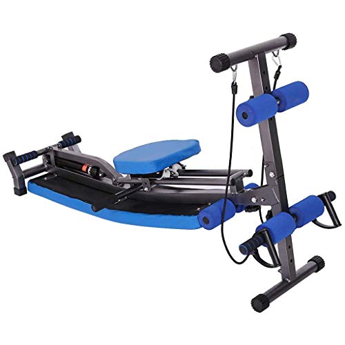 Image of Home Rowing Machine Multi-Function Rowing Machine for Home Use Squat Assist Row-Ride Trainer for Squat Exercise and Glutes Workout Waist Supine Board Sit Up Bench Push Ups Fitness Equipment