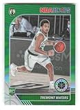 2019-20 Hoops Premium Stock Green Prizm #237 Tremont Waters Boston Celtics NBA Basketball Trading Card