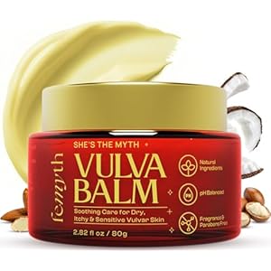 Vulva Balm Vaginal Moisturizer for Dryness, Itching & Irritation – Hormone-Free Vulvar Irritation Relief Cream for Women – Menopause & Postpartum Support Vulva Moisture Cream 2.82oz