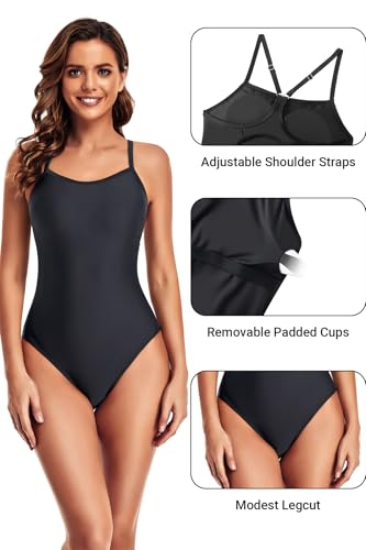 Image of Tempt Me Athletic One Piece Swimsuits for Women | Training, Sport, Racerback, Keyhole, Adjustable straps, Full coverage