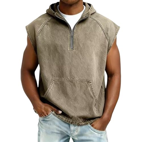 Gilet en jean pour homme respirant pour rester au frais durant le sport