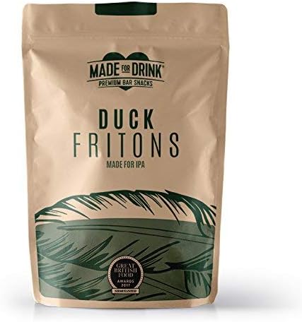 Made For Drink Duck Fritons - Premium Pub Snacks & Made for IPA & Craft Beer Lovers (6 x 23g Packs)