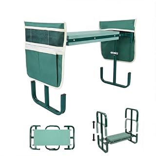 TUIBEIDAMAI tabouret agenouilloir pliable avec sacs outils