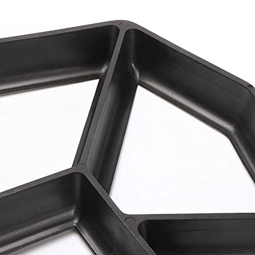Concrete Molds And Forms, 4 Pack Reusable Pathmate Stone Moldings Diy Paving Pavement Walk Maker Irregular Stepping Stone Paver Walkways Cement Molds For Patio, Lawn & Garden, 13.8X13.8X1.4 Inch #TOP1