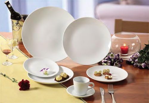 Miniatura 2 de CAC China COP-6 Coupe - Plato de porcelana (6.0 in, 36 unidades), color blanco