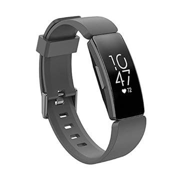 Pulseira de Silicone Cinza para Relógio Fitbit Inspire