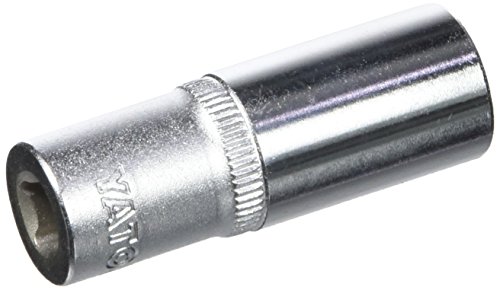 Image of Yato YT-1424 13mm x 50mm Hexagonal Deep Socket For 1 /4 Inch Drive CrV Chromium Mirror Plated Steel Home And Industrial Tool