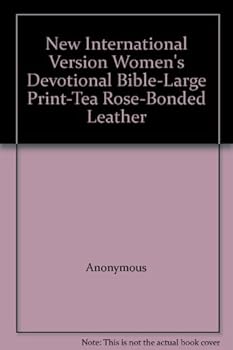 Hardcover New International Version Women's Devotional Bible-Large Print-Tea Rose-Bonded Leather [Large Print] Book