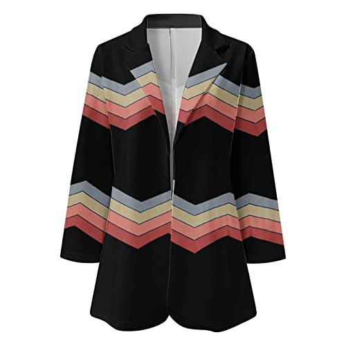 Blazer feminino, cardigã feminino de manga comprida, frente aberta, casual, trabalho, escritório, ca