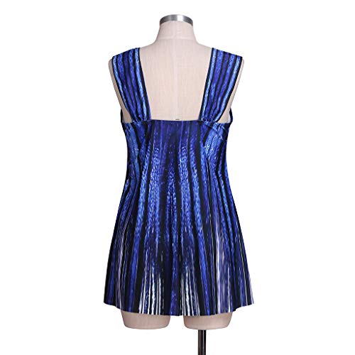 Tanquíni feminino plus size com estampa em 3D, maiô com controle de barriga, frente única, tanquíni