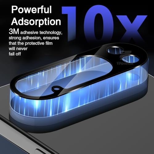 Image of Pack 1- Back Camera lens Protector for Google Pixel 10 Pro XL 5G [3D Premium] Camera Glass Protector (Black)