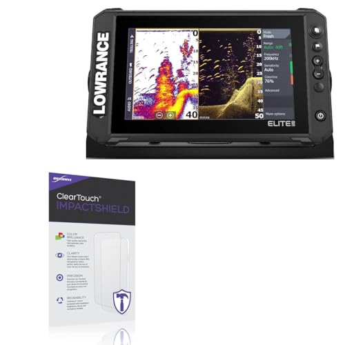 BoxWave Screen Protector Compatible with Lowrance Elite FS 9 - ClearTouch ImpactShield (2-Pack), Impenetrable Screen Protector Flexible Film