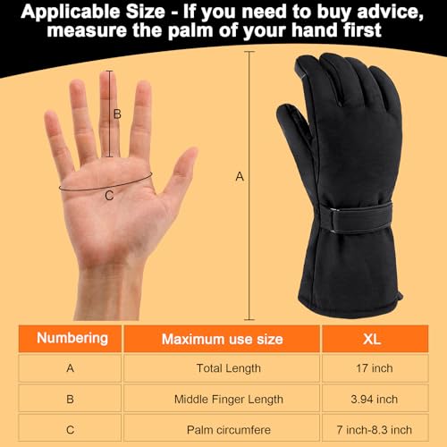 Hujikf Heated Gloves Winter Electric Warmers For Upgraded Touchscreen With Men And Women Waterproof Gloves Motorcycle Gloves Automatic Thermostat Suitable For Outdoor Activities thumb #5