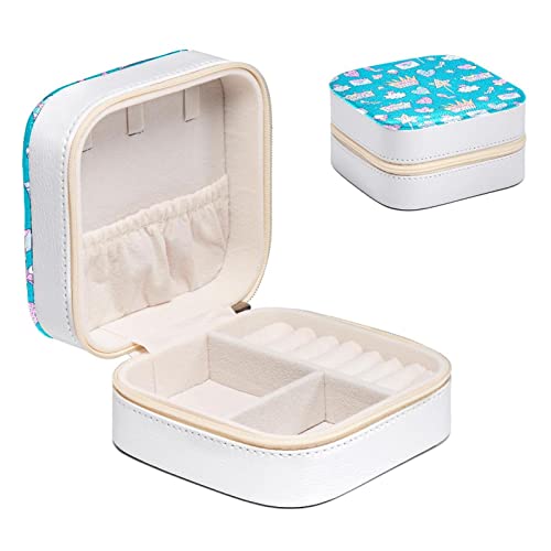 Boîte à bijoux fille et femme : mini coffret de rangement pour collier, bague et boucle d'oreille - 2