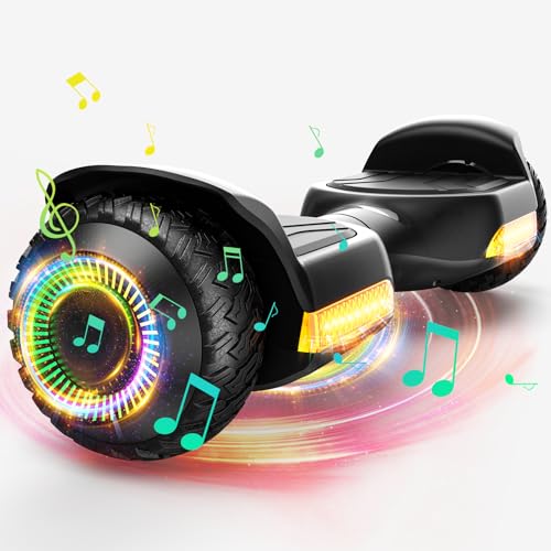 Gyroor G13 All-Terrain Hoverboard with Bluetooth & LED Lights Gift, MTB