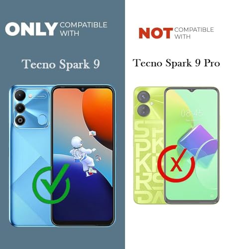 Image of Jkobi Silicone Back Cover Case for Tecno Spark 9 (Clear Shockproof Case with Camera Protection | Soft and Flexible | Transparent)