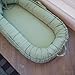 Infant Lounger, Baby Nest Cover for Baby Girls & Boys, Newborn Essentials for Baby 0-12 Months, 100% Cotton Breathable (Spring_Green)