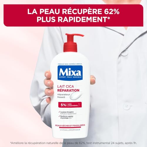 Lait Cica Réparation Effet Longue Durée Peau Sèche Et Fragilisée Mixa Le Flacon De 250ml - vue 3